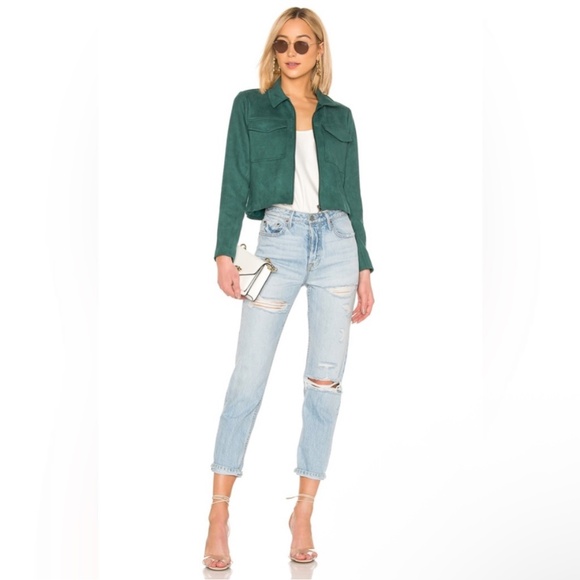 Lovers + friends Nanette faux suede crop jacket - Picture 1 of 9
